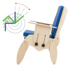 Dzięki odpowiedniej regulacji wysokości nóżek z łatwością możemy uzyskać funkcję kubełkową fotelika.